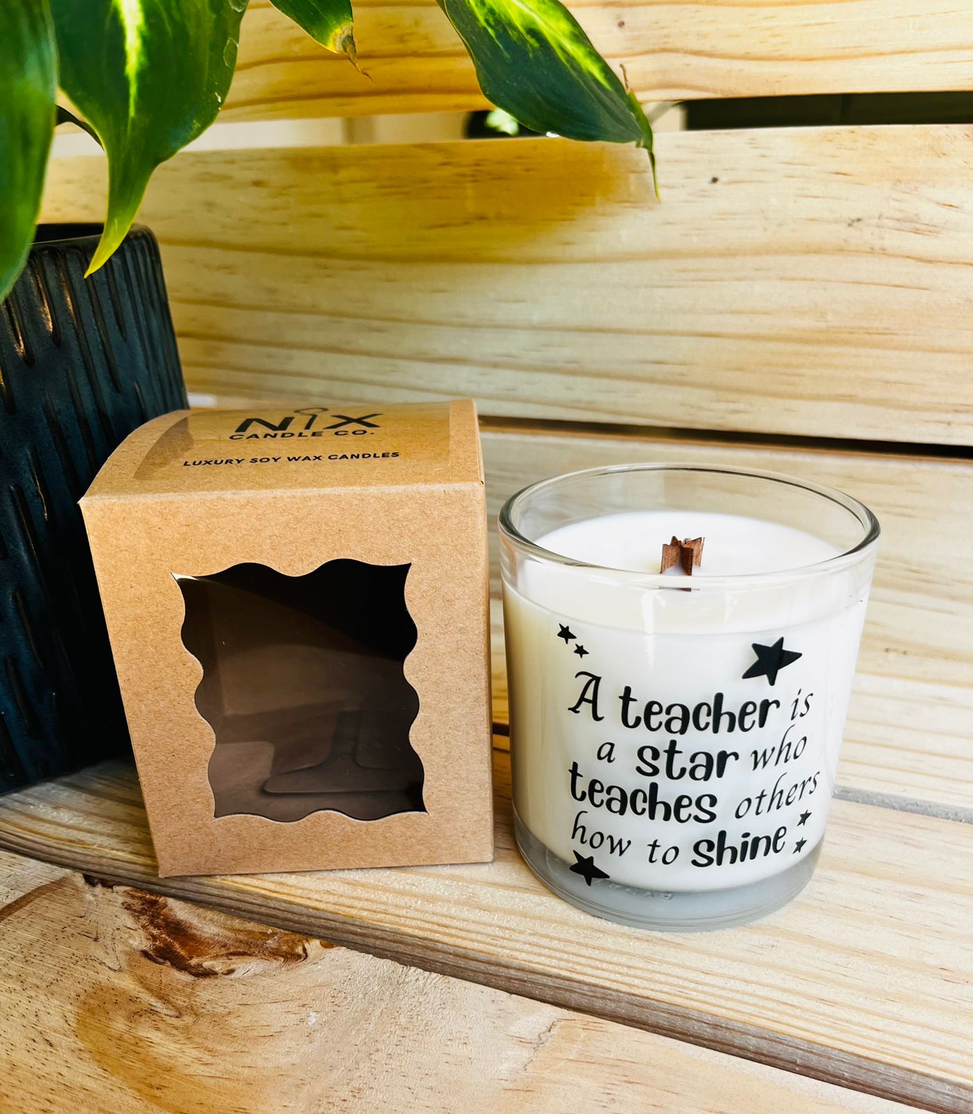 Soy Wax Candle - A Teacher is a Star