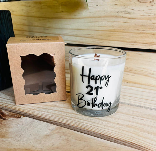 Soy Wax Candle - 21st Birthday