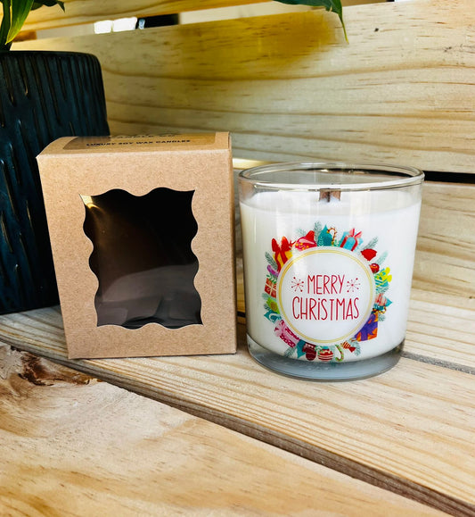 Soy Wax Candle - Merry Christmas