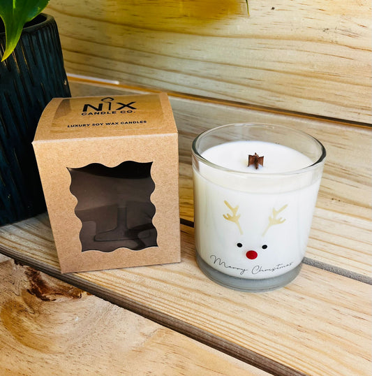 Soy Wax Candle - Merry Christmas Reindeer