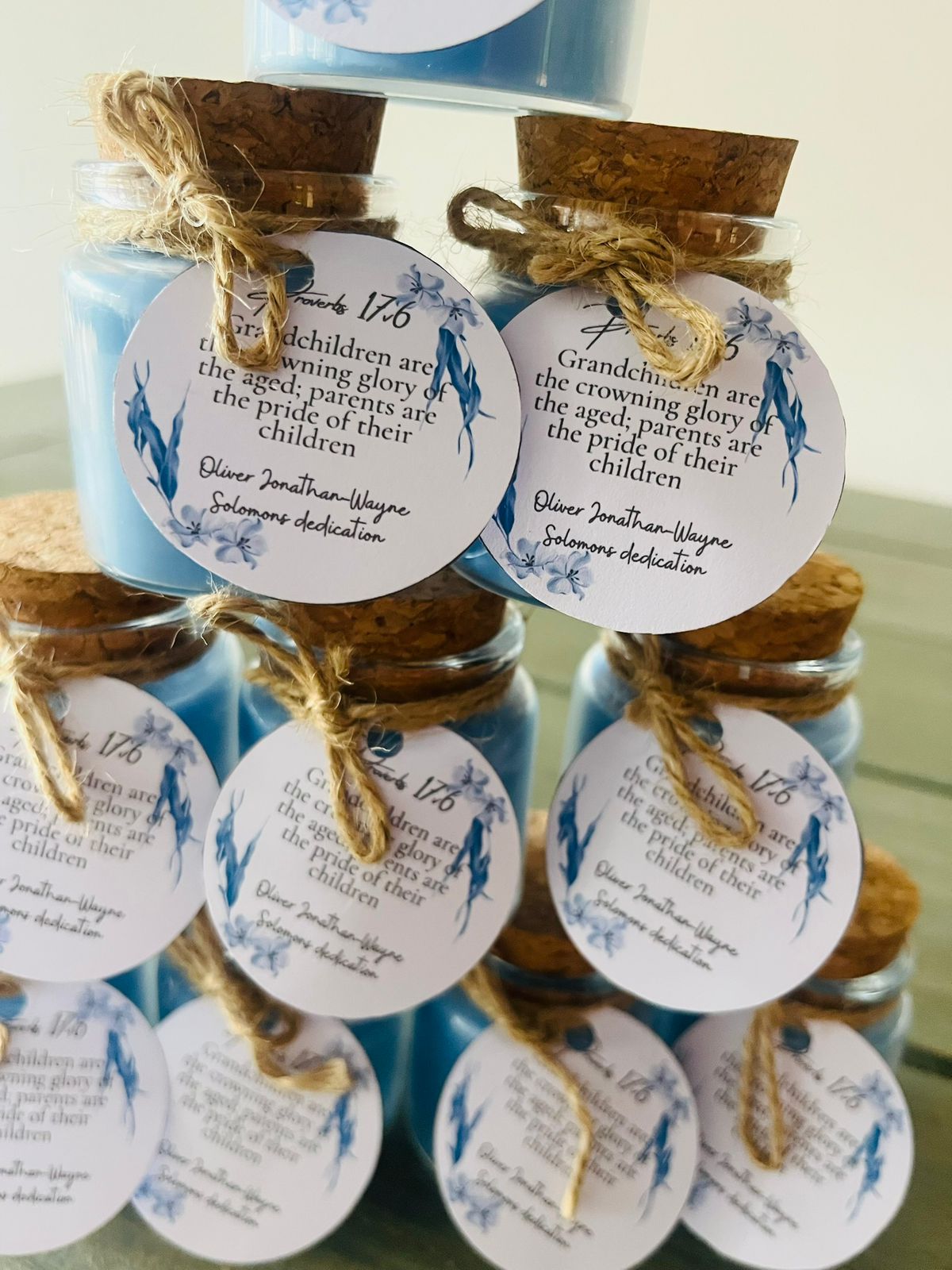 Glass Jar Candle with Cork Lid
