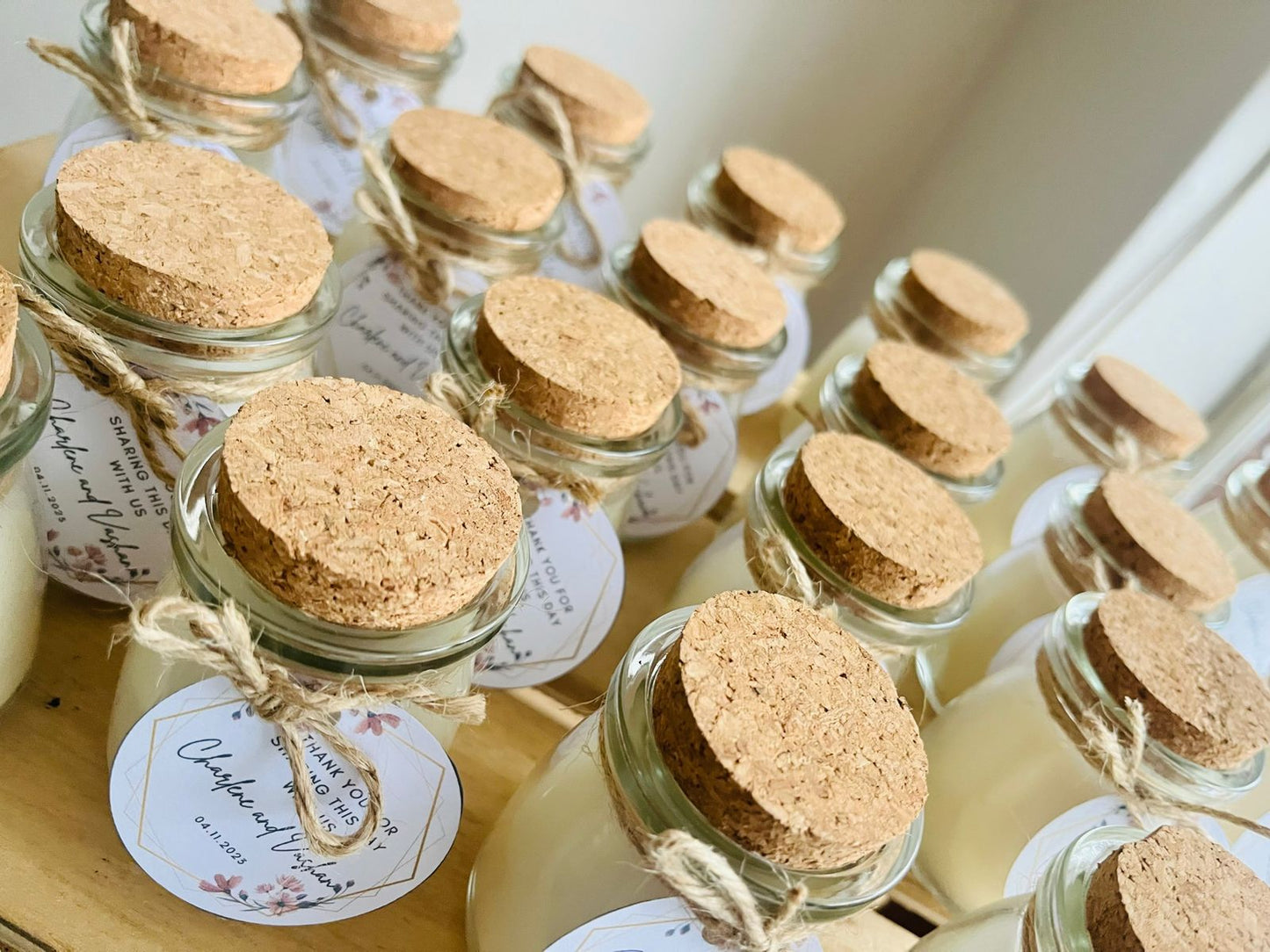 Glass Jar Candle with Cork Lid