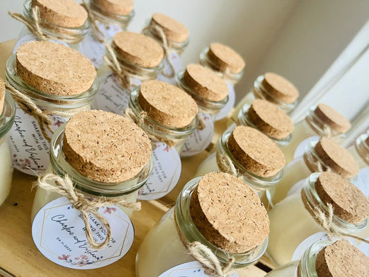 Glass Jar Candle with Cork Lid