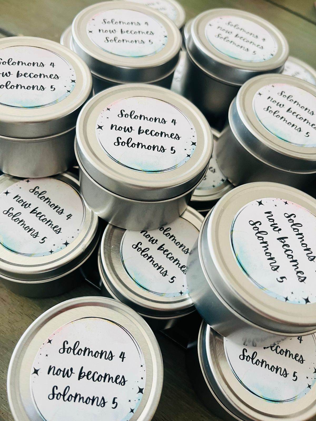 Custom Tin Candles