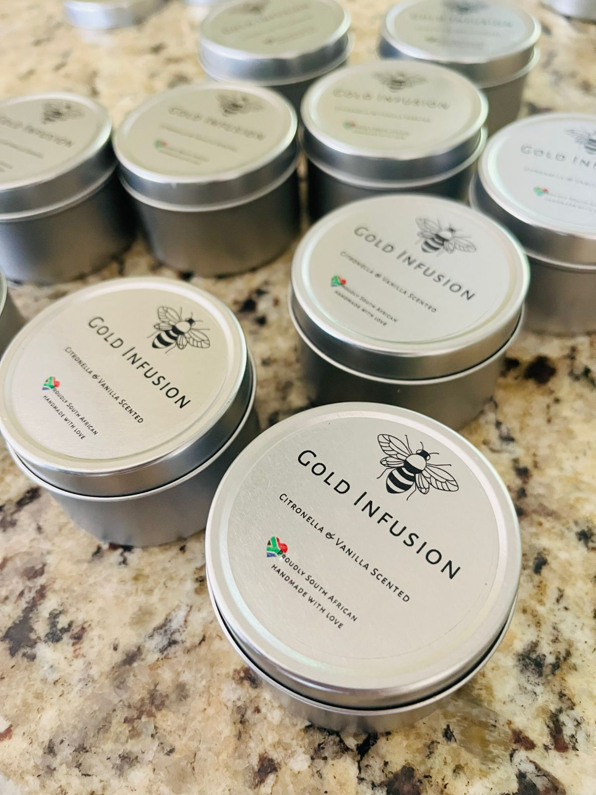 Custom Tin Candles