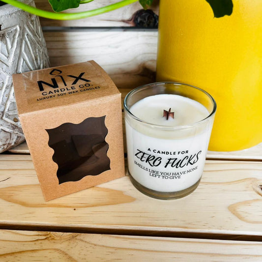 Soy Wax Candle - Zero Fucks