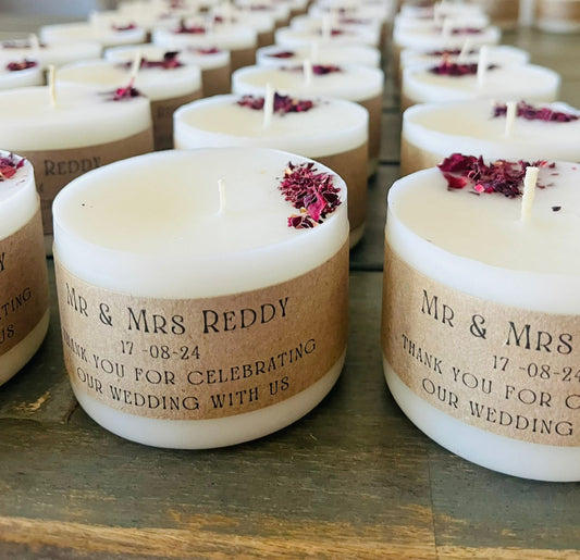 Personalized Wedding Candle