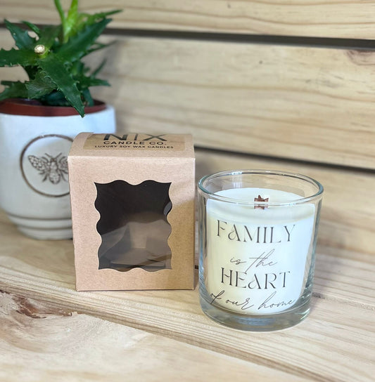 Soy Wax Candle - Family is the heart