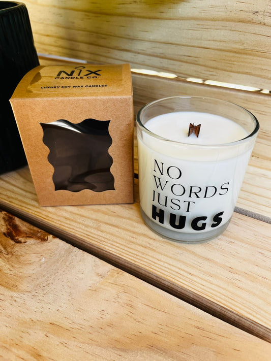 Soy Wax Candle - No words, just hugs