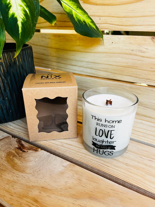 Soy Wax Candle - This home runs on